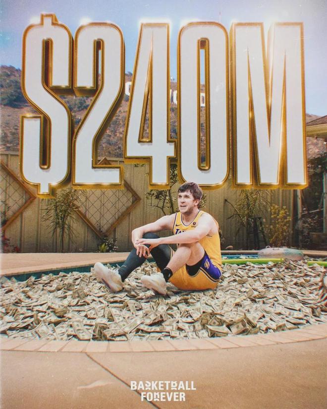 湖人计划向里夫斯提供五年2.4亿顶薪续约合同